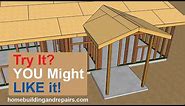 How To Build And Frame 6 Foot By 6 Foot Gable Roof Porch Extension - Home Renovation Design Ideas