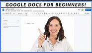 BEGINNERS GUIDE HOW TO USE GOOGLE DOCS! Learning the basics of Google Docs