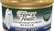 Purina Fancy Feast Senior Wet Cat Food 7 Years Plus Chicken Feast in Gravy Minced - (Pack of 24) 3 oz. Cans