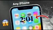 Enable Transparent Time on iPhone - Transparent IPhone Lockscreen