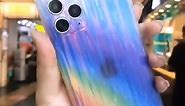 Rainbow iPhone 12 pro case square shape