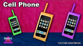 How to make a Paper Cell Phone Tutorial - Kids Funn Time Paper Toys