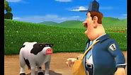 Cow dancing behind mailman! funny #short #shorts