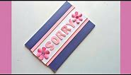 How to Make a Beautiful Sorry Card\\Sorry Card Tutorial.