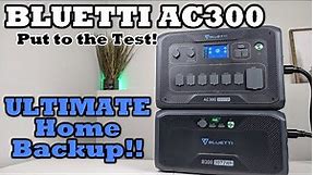 BLUETTI AC300 - Expandable Home Backup OR Off-Grid LiFePO4 Power Solution! 2400 Watts Solar Charging