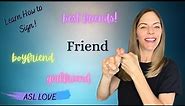 How to Sign - FRIEND - Sign Language - ASL