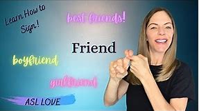 How to Sign - FRIEND - Sign Language - ASL