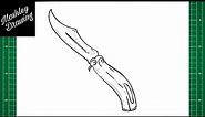 How to Draw a Butterfly Knife