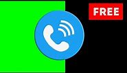 Contact us green screen, alpha channel | Phone Icon animation | free download HD