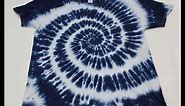 How To Make A Blue and White Spiral Tie Dye Shirt