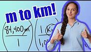 m to km (How to Convert Meter to Kilometer)