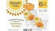 Simple Mills Almond Flour Crackers, Farmhouse Cheddar Snack Packs - Gluten Free, Healthy Snacks, 4.9 Ounce (Pack of 1)