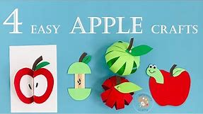 Apple Craft Ideas for Kids | 3D Apple Crafts | Paper Craft | Easy Kids Craft | Back to School Crafts