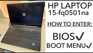 HP Laptop 15-fq0501na - How To Enter Bios (UEFI) Settings And Boot Menu