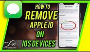 How to Remove Apple ID from iPhone