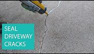 SEAL / FILL / FIX / A CRACK IN CONCRETE DRIVEWAYS