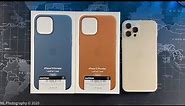 Official Apple Leather Cases for iPhone 12 Pro Max : Baltic Blue vs. Saddle Brown?