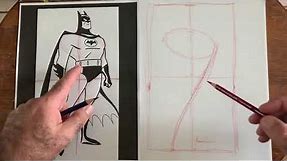 How to draw Batman the animated series with The Grateful Artist