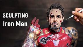 Iron Man Sculpture Timelapse | Tony Stark Made from Polymer Clay | Avengers: Infinity War