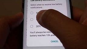 Samsung Galaxy S8: How to Set Low Battery Notifications