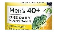 MegaFood Men's 40+ One Daily Multivitamin for Men With Vitamin B, Vitamin D3, Selenium, Zinc & Real Food - Immune Support, Energy Metabolism, and Muscle & Bone Health – Non GMO; Vegetarian - 90 Tabs