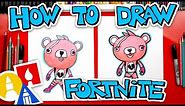 How To Draw Cuddle Team Leader Fortnite Skin + Challenge Time