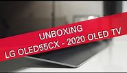 LG OLED55CX 4K UHD TV unboxing