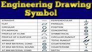 Types of Engineering Drawing Symbols and Uses इंजीनियरिंग ड्राइंग के सिंबल्स का प्रयोग कैसे करते हैं