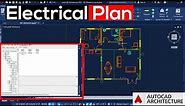 Electrical Plan In AutoCAD Architecture 2020 - 2023 || Complete guide. ( Episode 9 )