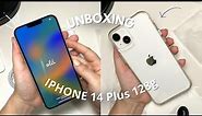Unboxing Iphone 14 Plus 128g Branco | Aesthetic widgets e acessórios