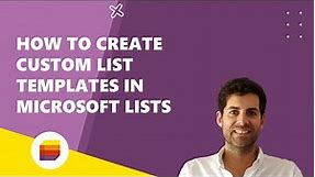 How to create custom list templates in Microsoft Lists