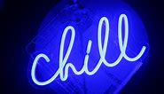Gamerneon Chill Neon Sign Blue LED USB Neon Lights