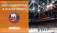 Islanders 50th Anniversary Celebration and Full Team Introductions | New York Islanders