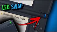 Blue DS Lite Power LED Swap! Looks AWESOME - How to Swap Green DS Lite LED!