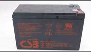 HR1234W - CBS Battery - Terminal F2 - 12 Volt 34Watts/Cell 9.0Amp Hour | batteryspecialist.ca