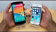 Nexus 5 vs iPhone 5s - Hands-on