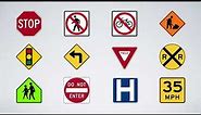 Road Safety Signs for Kids