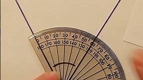 How to measure an angle with a protractor. GCSE foundation maths.