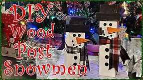 How to make rustic Wood Snowmen everybody will love!
