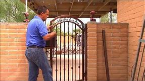 How to measure and install your new Wrought Iron Gate