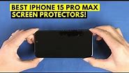 6 Best iPhone 15 Pro Max Screen Protectors!🔥🔥