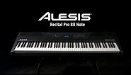 Alesis Recital Pro 88 Note Digital Piano | Gear4music demo