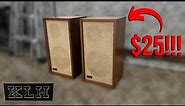 KLH Model 6 Speakers For $25?? - Estate Sale Find!! #audio #subscribe