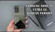 Samsung Galaxy Note20 Ultra 5G unboxing, Mystic Black color, Snapdragon 865+