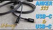 Anker 333 USB-C to USB-C 100W Charge Cable Unboxing