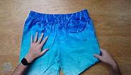 blue and teal swim trunks a closer look