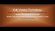 Part 35 - C# Tutorial - Multiple class inheritance using interfaces.avi