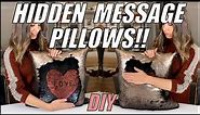 DIY: HIDDEN MESSAGE Sequin Pillow! - by Orly Shani