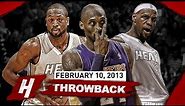 When Kobe Bryant Faced PRIME DUO LeBron & Dwyane Wade! EPIC Duel Highlights | February 10, 2013