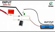 DIY - 3.7v 18650 Battery charger circuit by 220v Ac || lithium battery charger